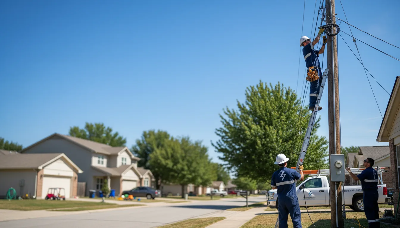 Residential electrician providing installation services in Rush, NY